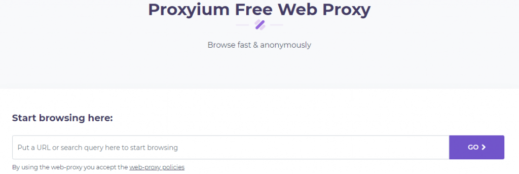 анонимайзер proxyium